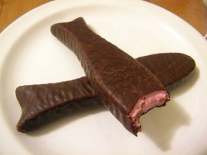 Chocolate fish - a great incentive