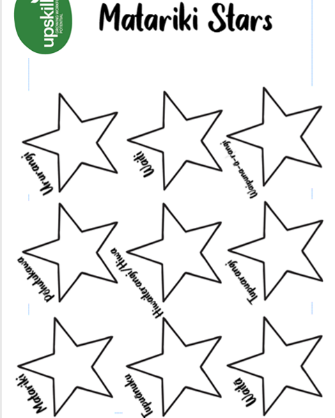 Download our Matariki Stars exercise